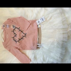 Oshkosh shirt skirt set